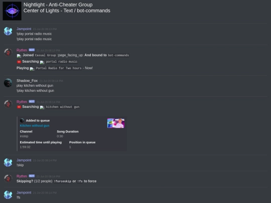 NIGHTLIGHT/Center Of Lights/bot-commands [735019652496883792] screenshot